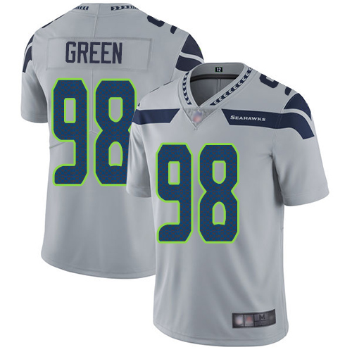 Seattle Seahawks Limited Grey Men Rasheem Green Alternate Jersey NFL Football #98 Vapor Untouchable